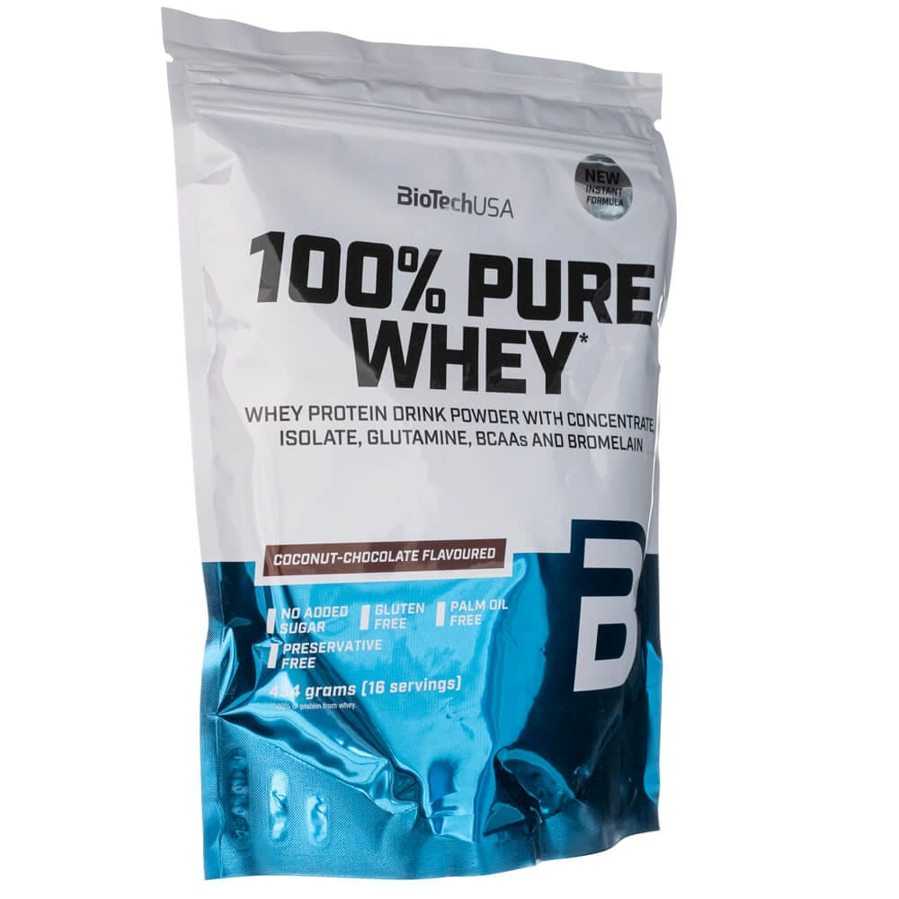 BioTech USA 100% Pure Whey, Chocolate-Coconut Flavoured - 454 g