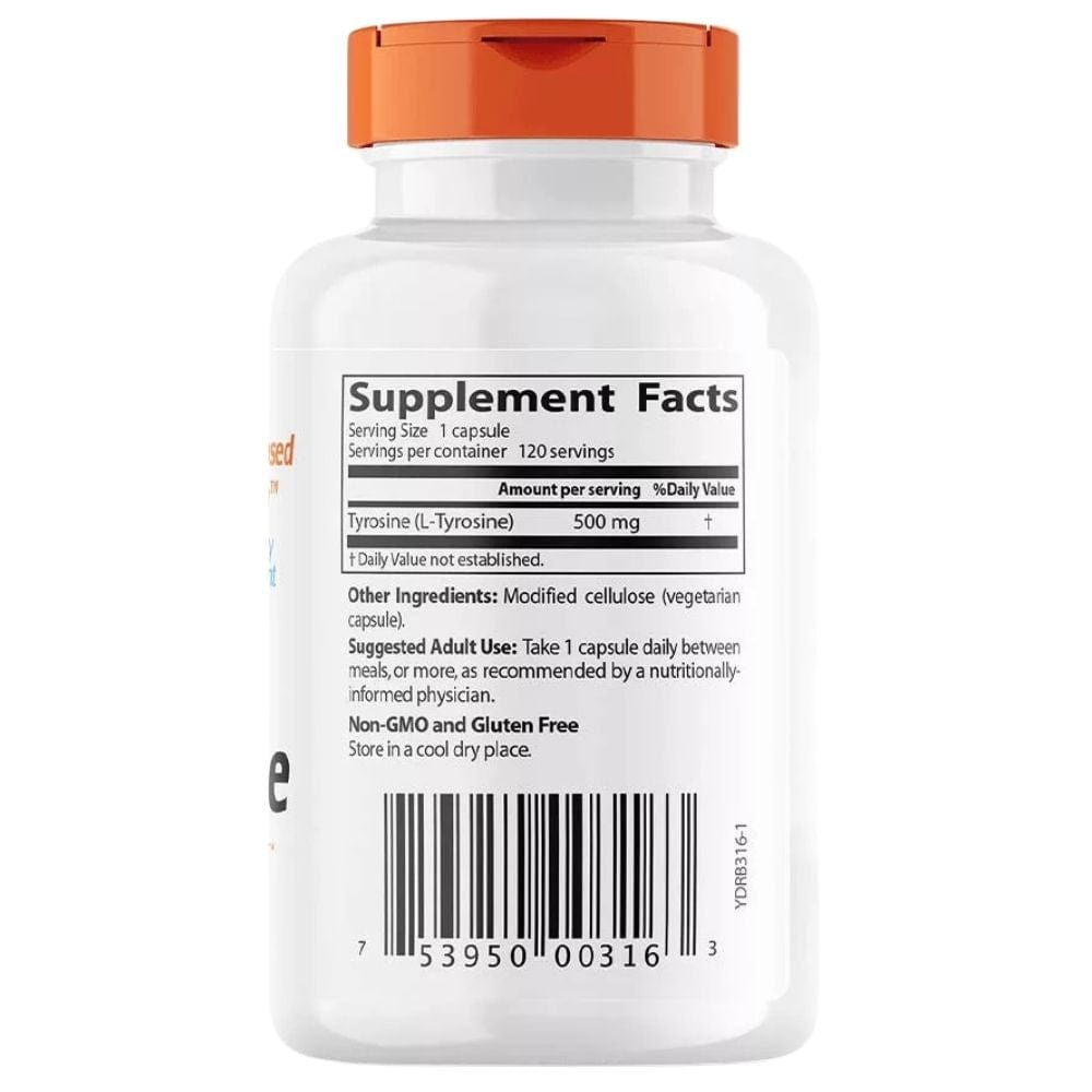 Doctor's Best L-Tyrosine 500 mg - 120 Capsules
