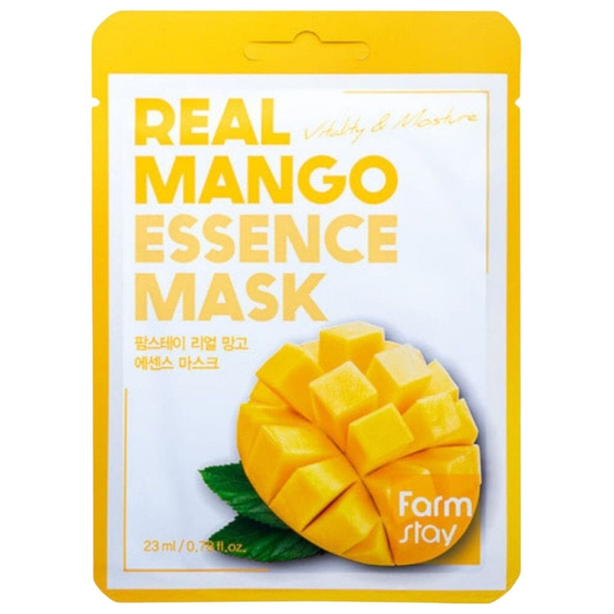 FarmStay Real Essence Sheet Mask with Mango Extract - 23 ml