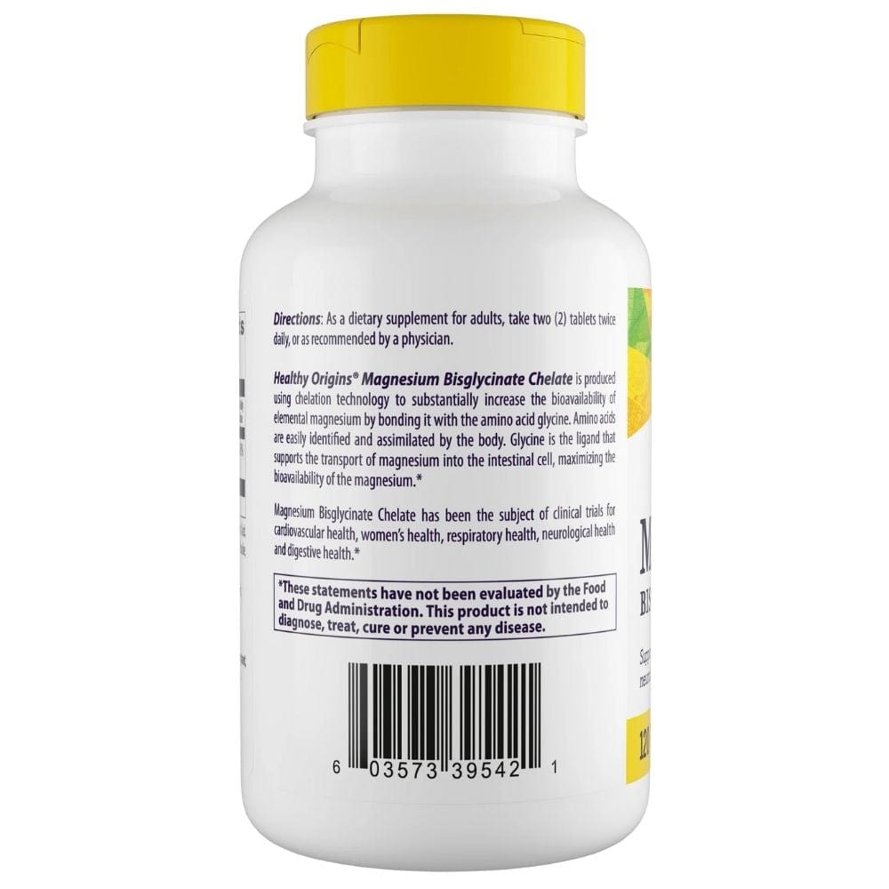 Healthy Origins Magnesium Chelate 200 mg - 120 Tablets