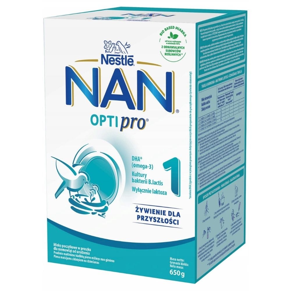 Nestle NAN OPTIpro 1, Infant Formula for Babies from Birth - 650 g