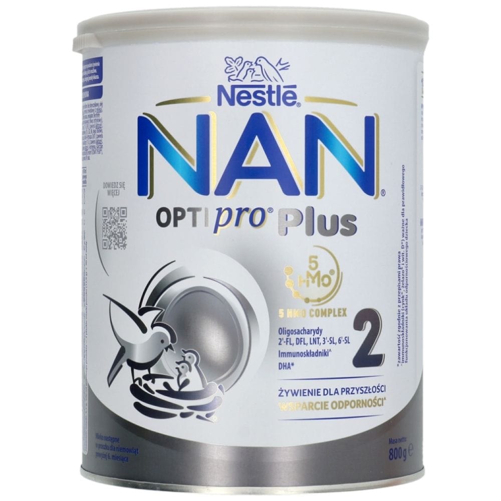 Nestle NAN OPTIpro Plus 2 HMO, Follow-on Milk After 6 Months - 800 g