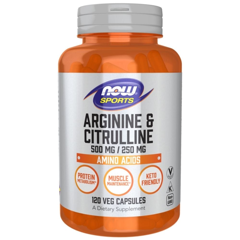Now Foods Arginine & Citrulline - 120 Capsules