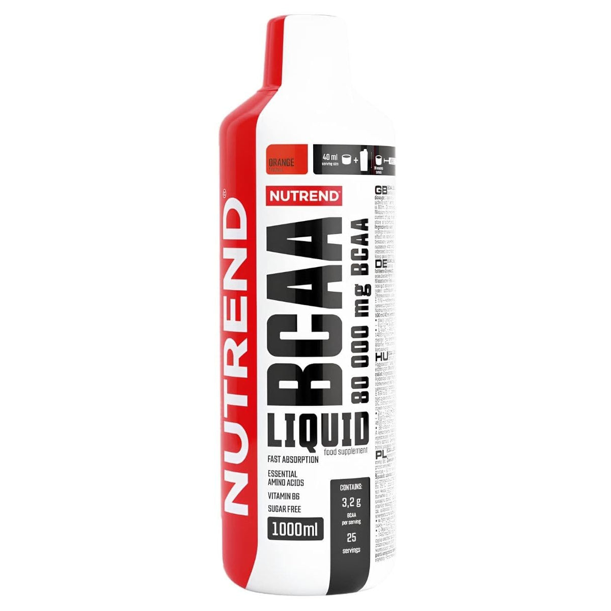 Nutrend BCAA Liquid, Orange - 1000 ml