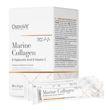 Ostrovit Marine Collagen, Hyaluronic Acid, Vitamin C, Mango-Pineapple - 30 x 5 g