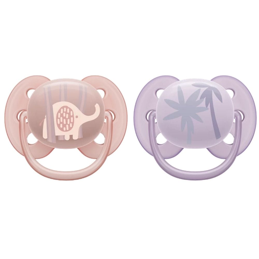 Philips Avent Ultra Soft Pacifier, 0-6 Months, Girl - 2 Pieces