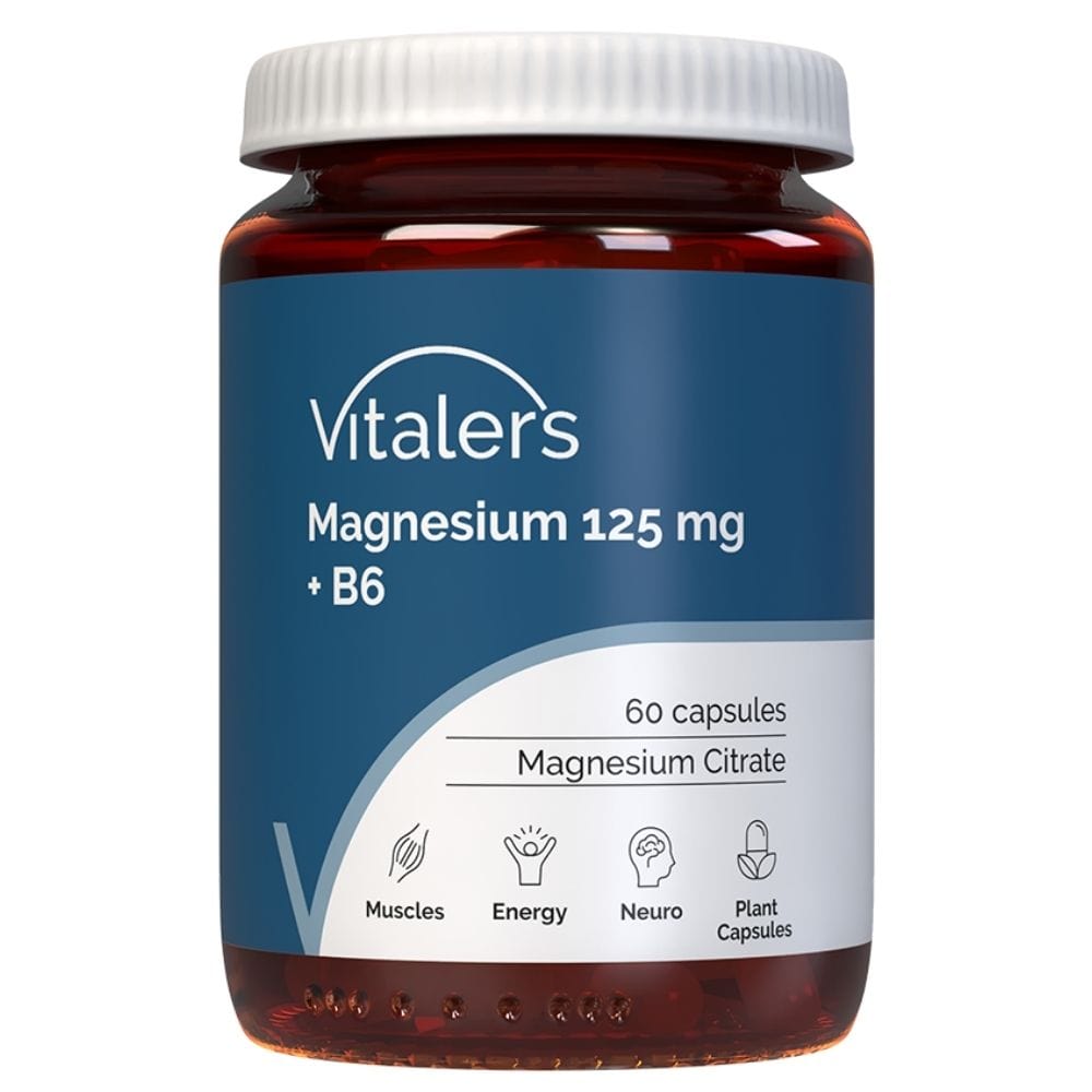 Vitaler's Magnesium 125 mg + Vitamin B6 6 mg - 60 Capsules