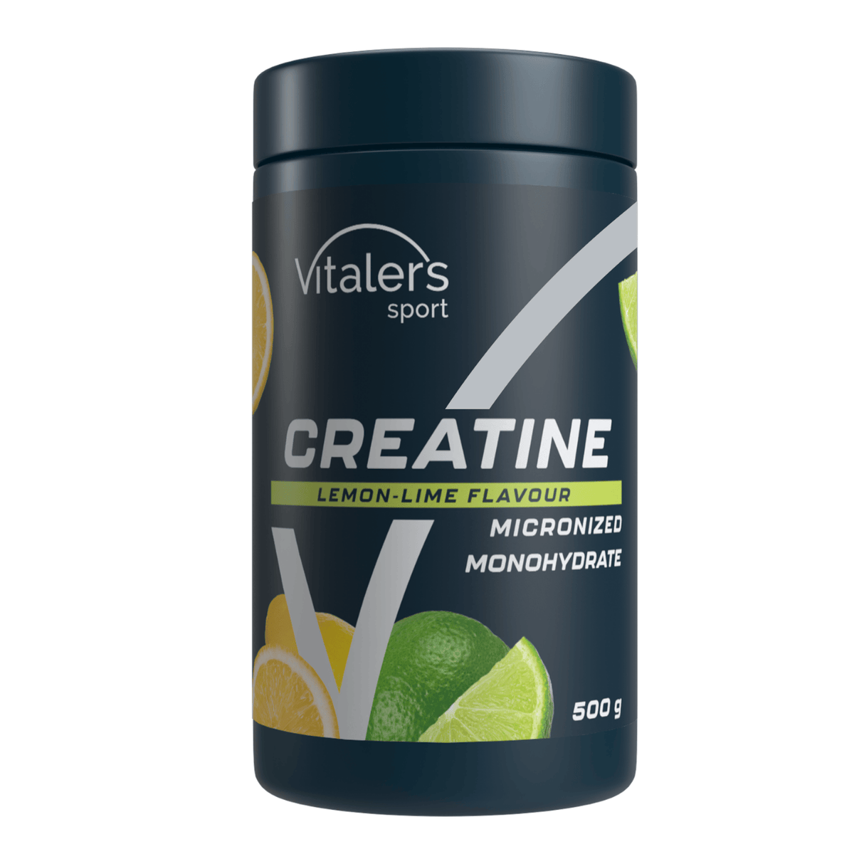 Vitaler's Sport Micronized Creatine Monohydrate 5000 mg, Lemon-Lime - 500 g