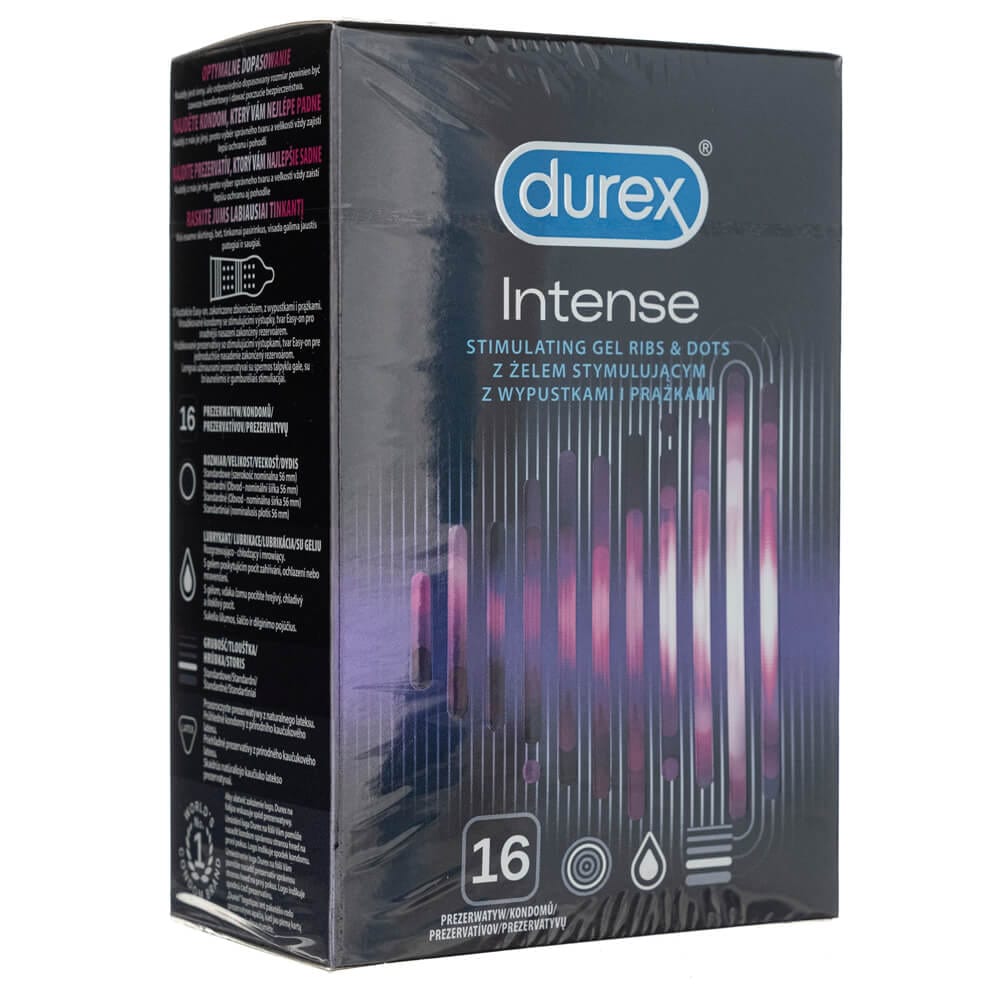 Durex Intense Orgasmic Condoms - 16 pieces