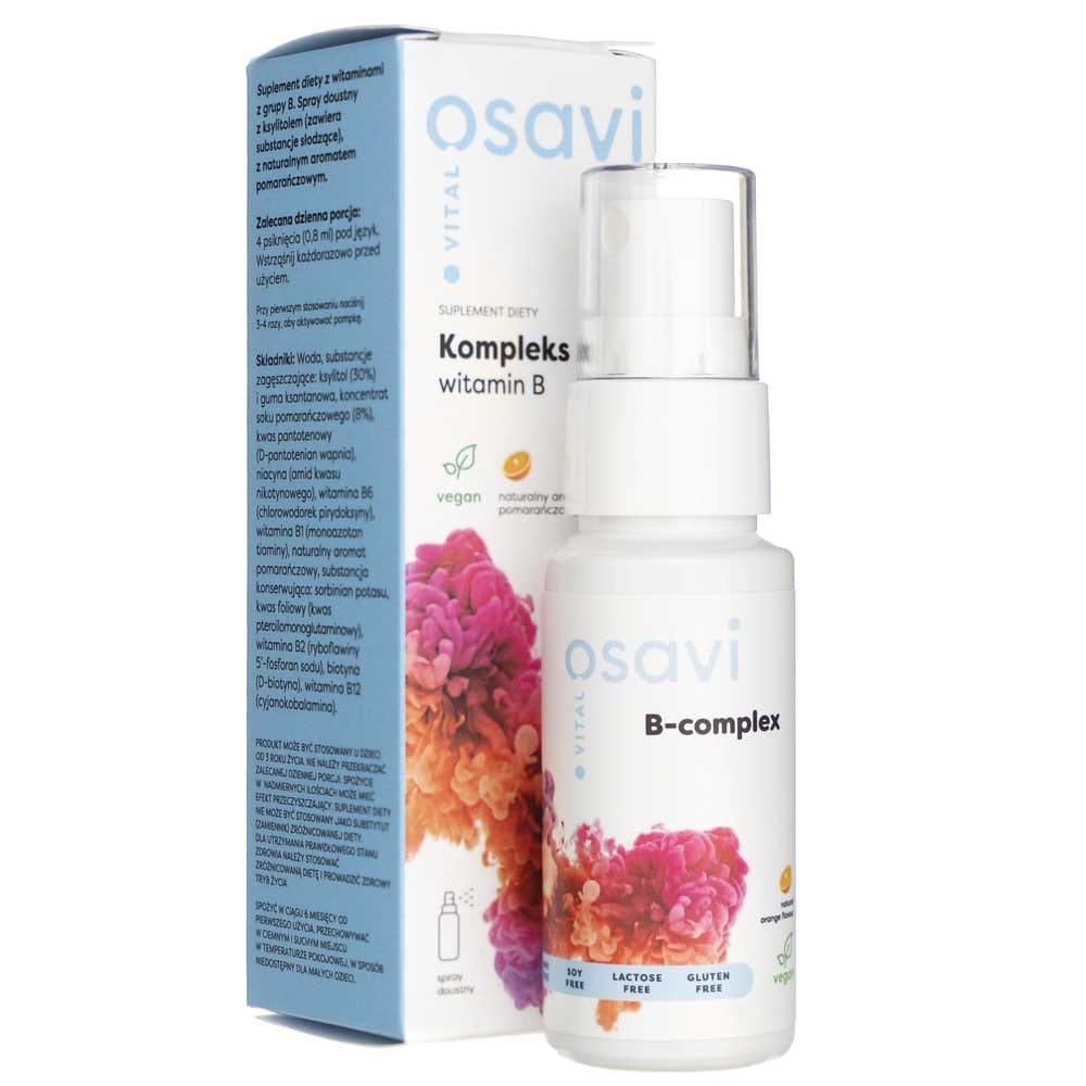 Osavi Vitamina B-complex, Spray Bucal, Sabor Naranja - 25 Ml – Medpak