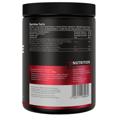 7Nutrition Creatine Monohydrate, Natural - 500 g