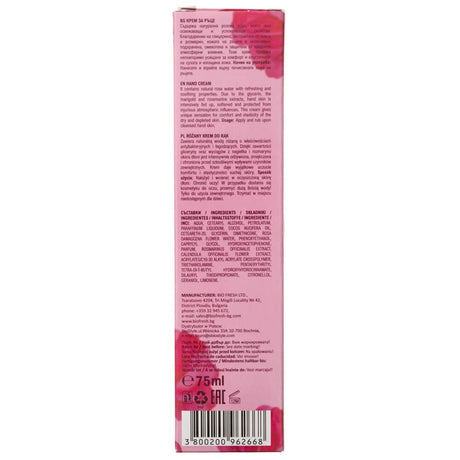 Rose of Bulgaria Crema de Manos con Agua de Rosas Natural - 75 ml