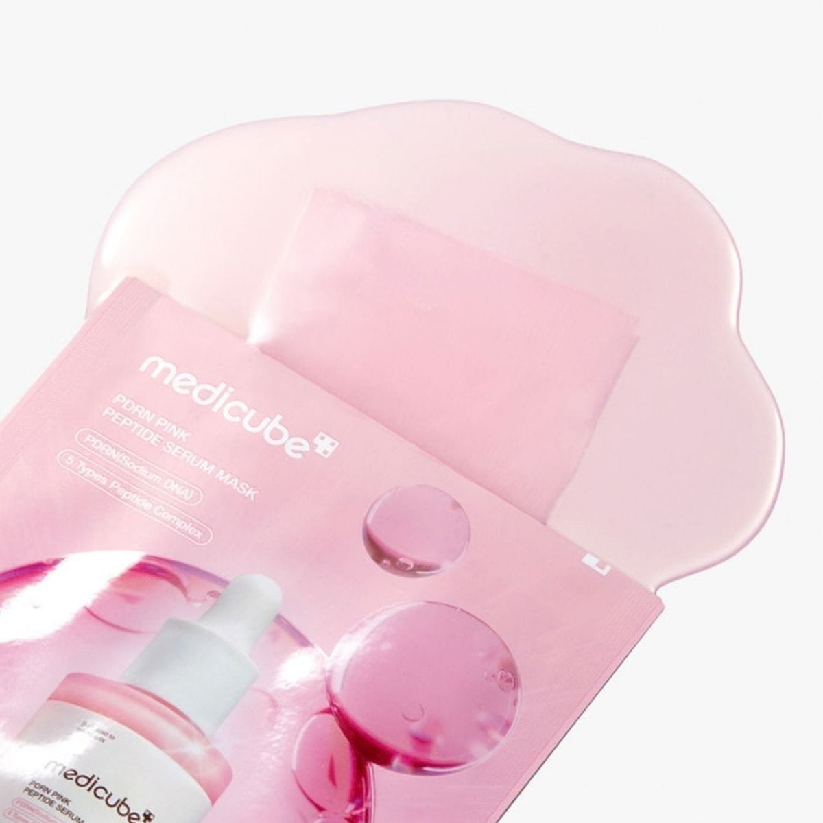 Mascarilla de sérum de péptidos rosas PDRN de Medicube - 6 unidades