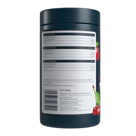 Vitaler's Creatina monohidrato micronizada para deportistas 5000 mg, Cereza - 500 g