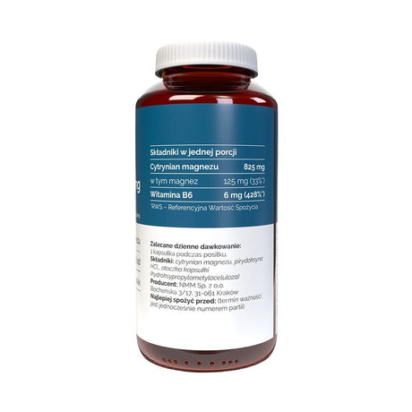 Vitaler's Magnesio 125 mg + Vitamina B6 6 mg - 120 cápsulas