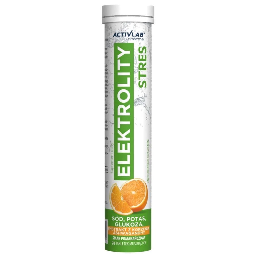 Activlab Pharm Electrolytes Stress, Orange - 20 Effervescent Tablets