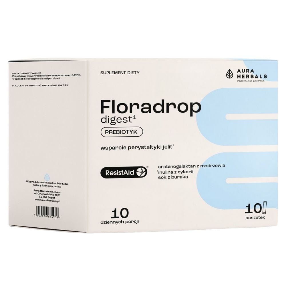 Aura Herbals Floradrop Digest, Prebiotic - 10 Sachets