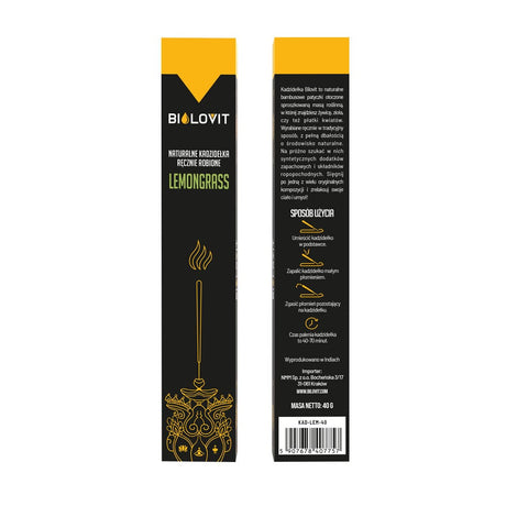 Bilovit Natural Aromatic Incense Sticks Lemongrass - 40 g