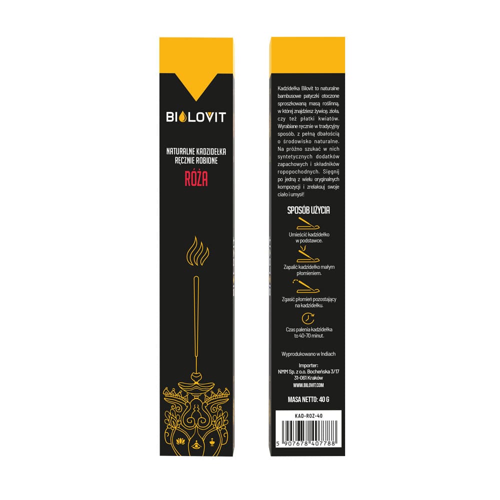 Bilovit Natural Aromatic Incense Sticks Rose - 40 g