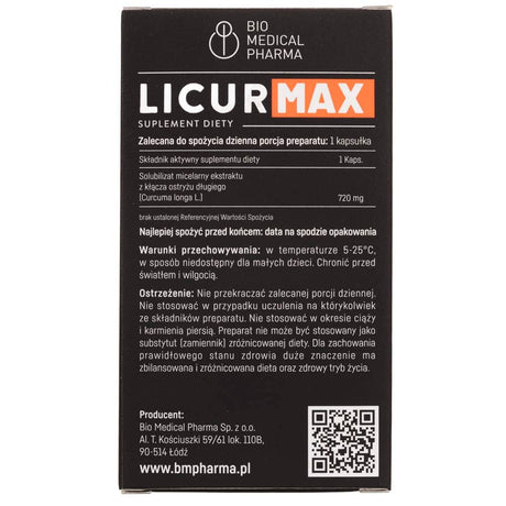 Bio Medical Pharma Pharma Licur Max - 60 Capsules