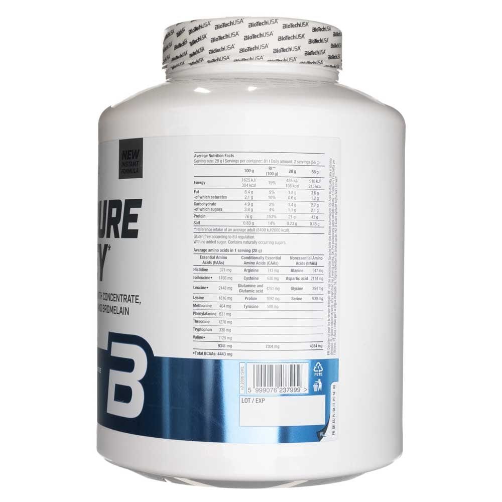 BioTech USA 100% Pure Whey, Bourbon Vanilla Flavoured - 2270 g