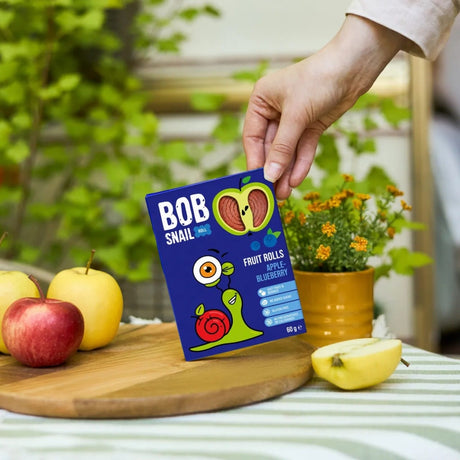 Bob Snail Apple & Blueberry Snack with No Added Sugar - 60 g