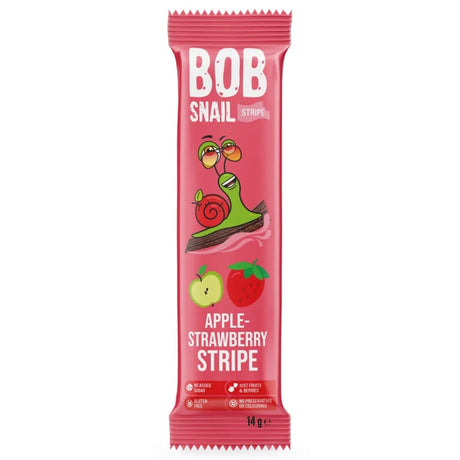 Bob Snail Fruit Strips, Apple & Strawberry - 14 g