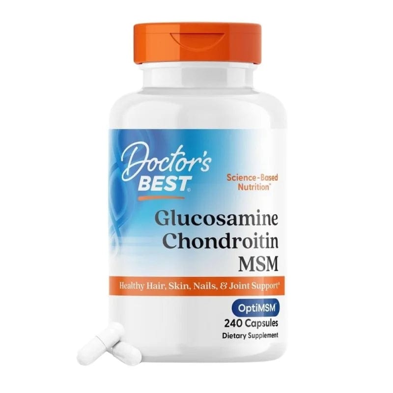 Doctor's Best Glucosamine Chondroitin MSM with OptiMSM - 240 Veg Capsules