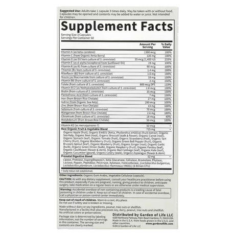Garden of Life Vitamin Code RAW Prenatal - 180 Capsules