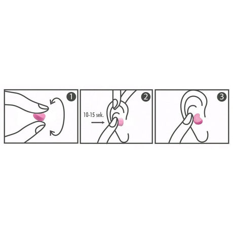 Haspro MOLD 6P Pink Moulded Earplugs - 6 pairs