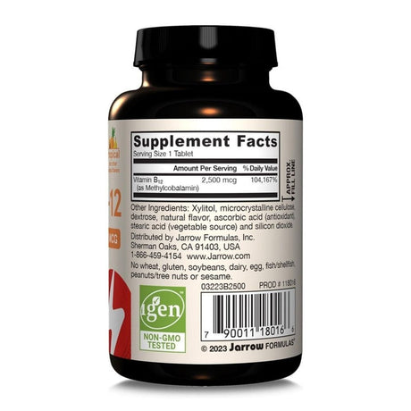 Jarrow Formulas Methyl B-12 2500 mcg - 100 Tablets