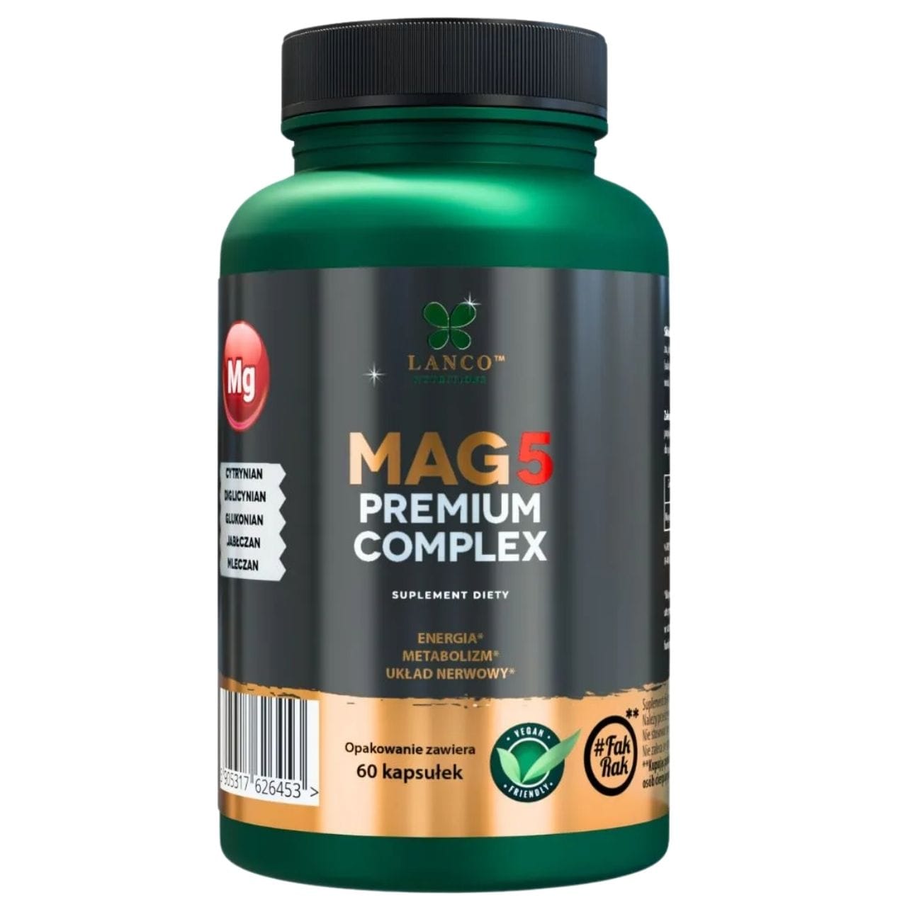 Lanco Lanco Nutritions Mag5 Premium Complex - 60 cápsulas – Medpak