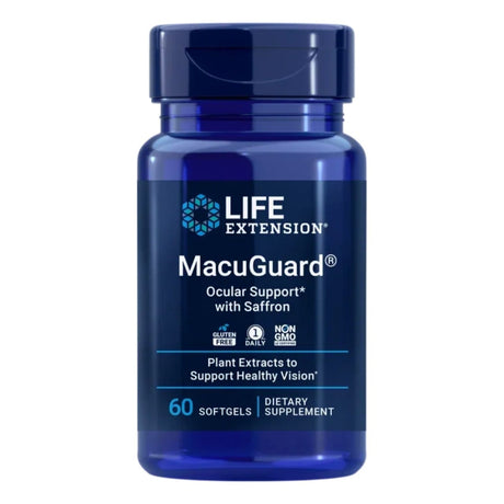 Life Extension MacuGuard® Ocular Support with Saffron - 60 Softgels