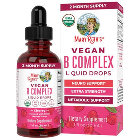 MaryRuth's Vitamin B Complex Drops, Cherry - 30 ml