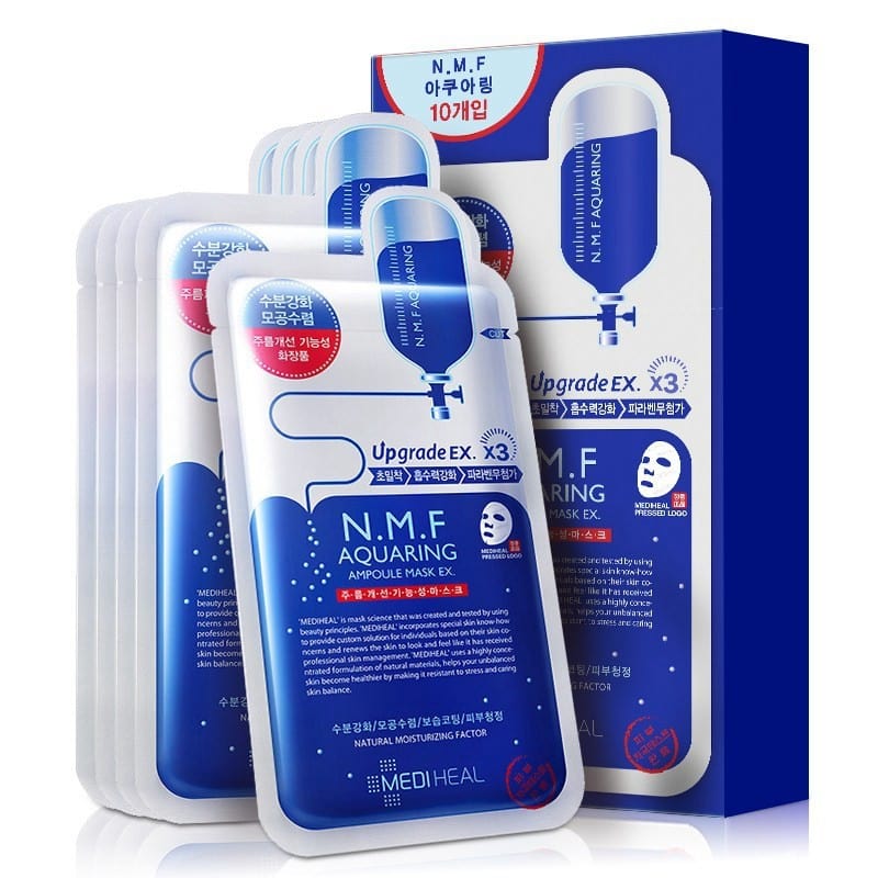 Mediheal N.M.F. Aquaring Ampoule Mask - 10 Pieces