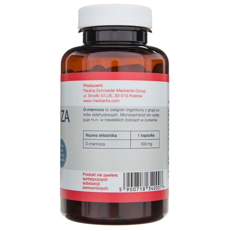 Medverita D-Mannose 500 mg - 100 Capsules