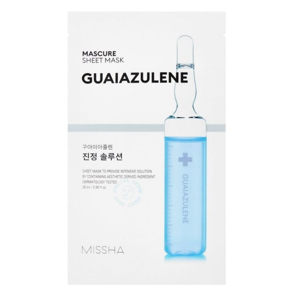 Missha Mascure Calming Solution Sheet Mask Guaiazulene - 28 ml