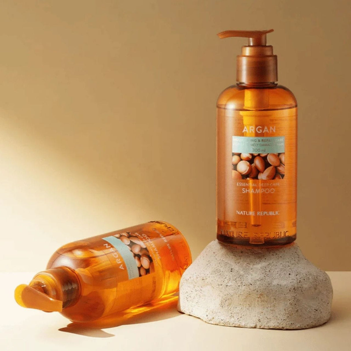 Nature Republic Argan Essential Nourishing Shampoo for Dry Hair - 300 ml