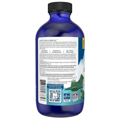 Nordic Naturals Arctic-D Cod Liver Oil, Lemon - 237 ml