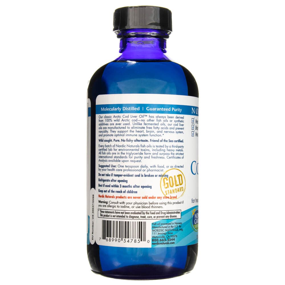 Nordic Naturals Arctic-D Cod Liver Oil, Orange - 237 ml