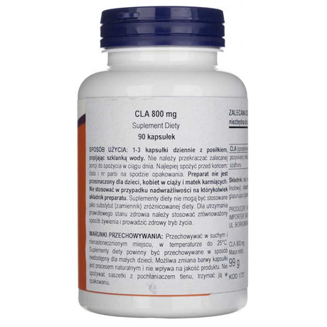 Now Foods CLA (Conjugated Linoleic Acid) 800 mg - 90 Softgels