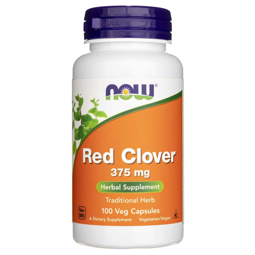 Now Foods Red Clover 375 mg - 100 Veg Capsules