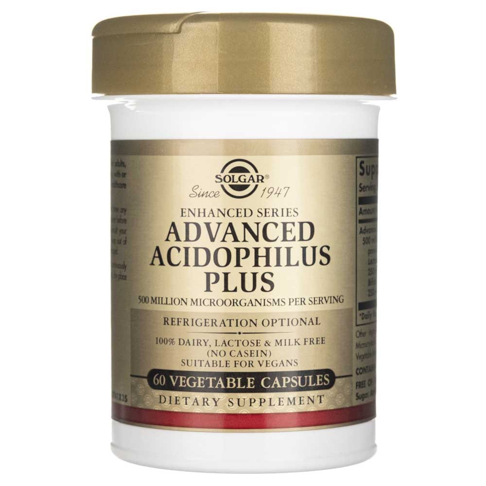 Solgar Advanced Acidophilus Plus - 60 Veg Capsules