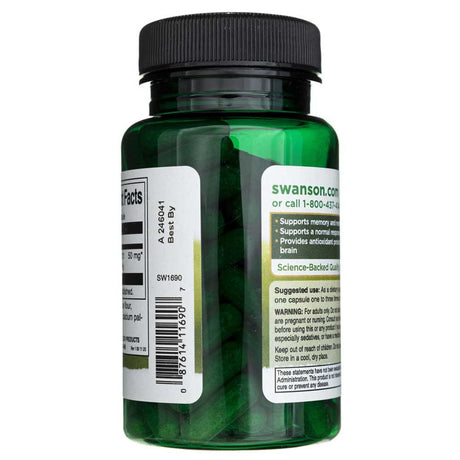 Swanson Bacopa Monniera 50 mg - 90 Capsules