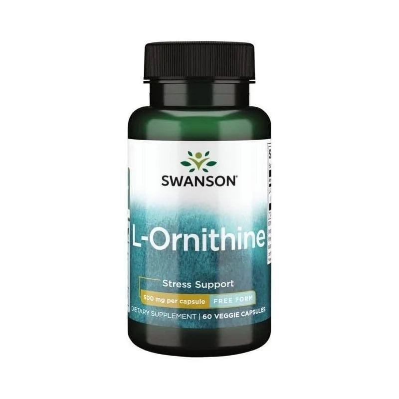 Swanson L-Ornithine 500 mg - 60 Veg Capsules