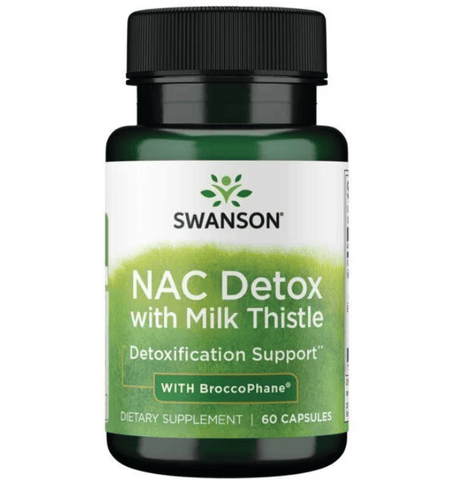 Swanson NAC Detox with Milk Thistle - 60 Capsules