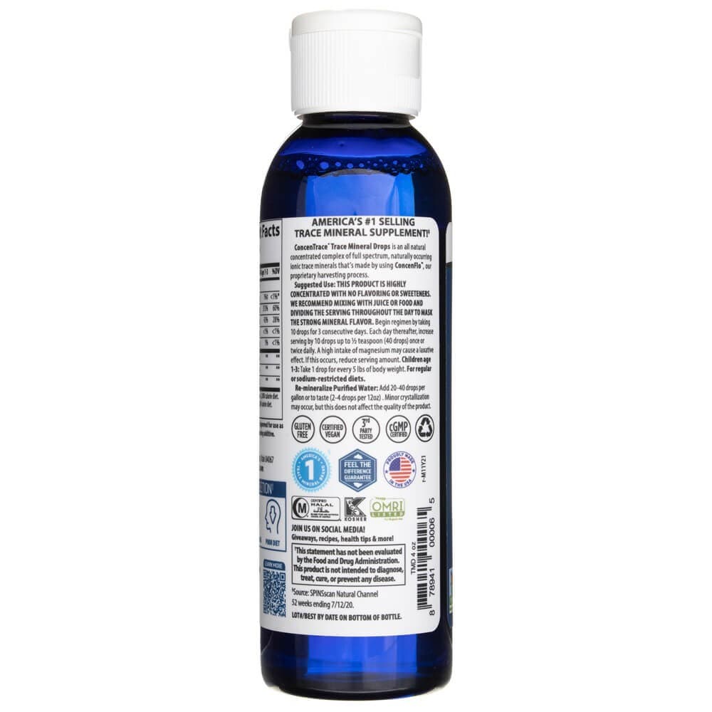 Trace Minerals Research ConcenTrace® Mineral Drops - 118 ml