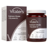 Vitaler's Calcium Citrate 1200 mg + Vitamin D3 2000 IU - 60 Capsules