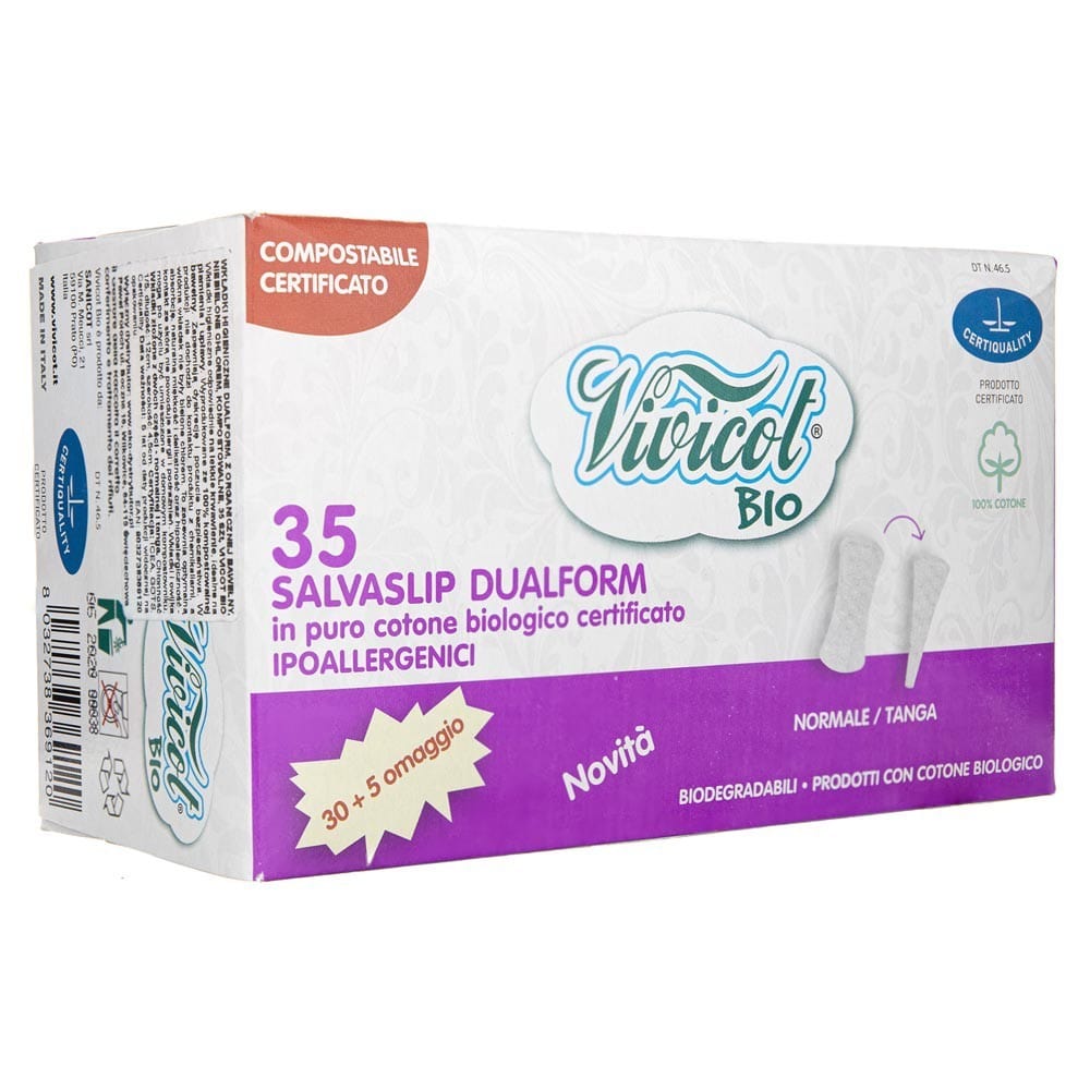 Vivicot Organic Cotton Dualform Sanitary Pads - 35 Pieces