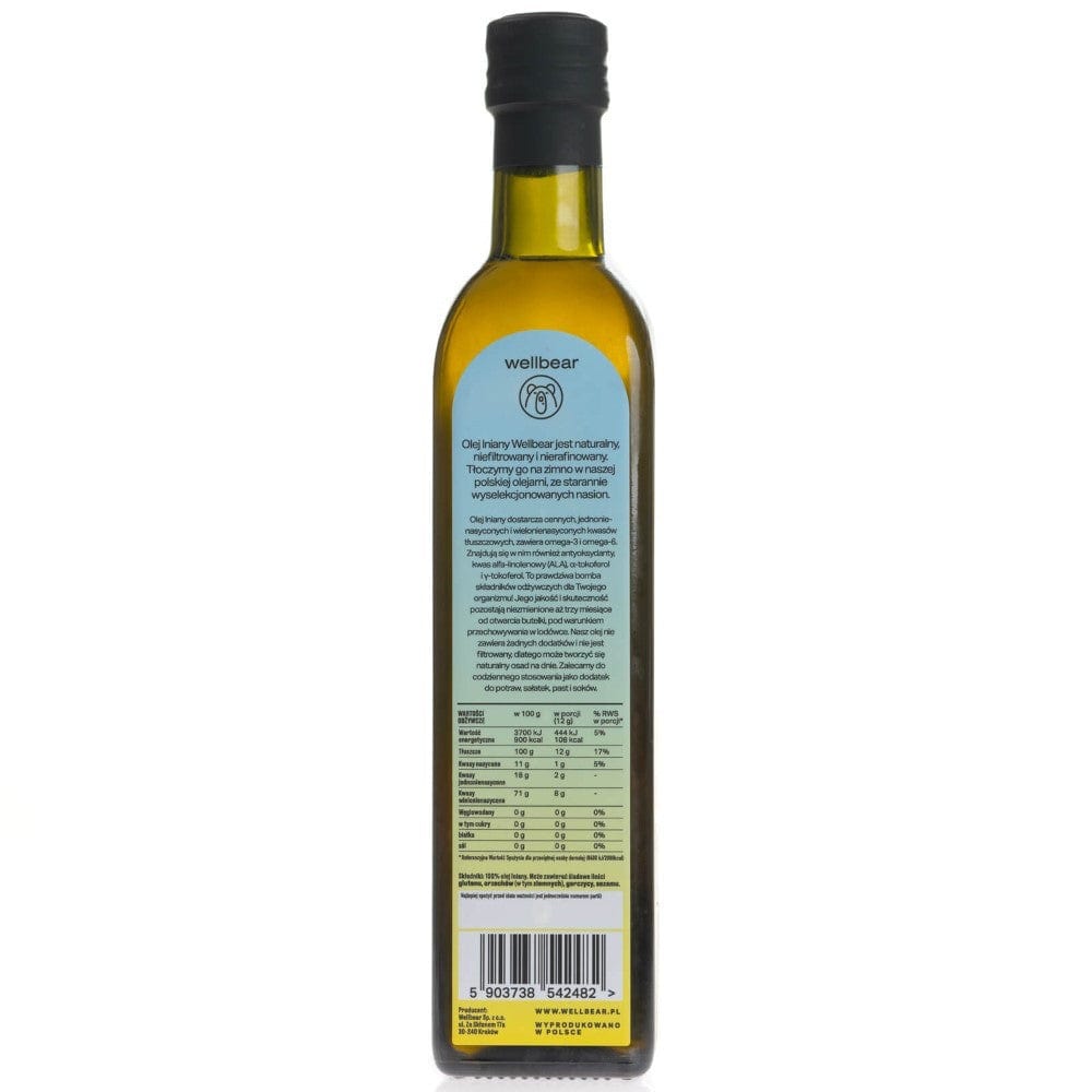 Wellbear Linseed Oil Cold Pressed - 500 ml